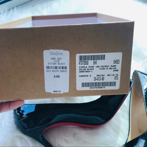 NEW IN BOX CHRISTIAN LOUBOUTIN SIMPLE PUMP 100 mm - Picture 14 of 16